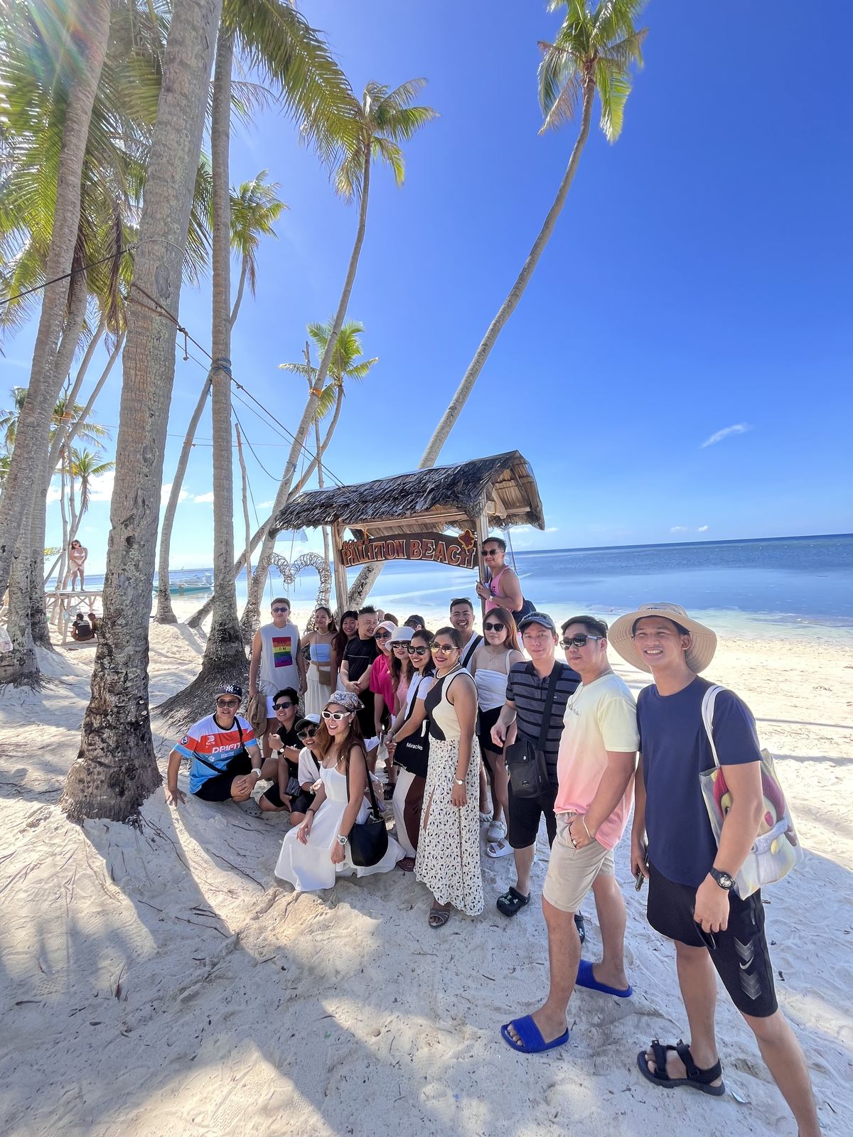 Group at Paliton Beach, Siquijor